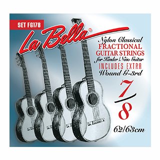 La Bella FG 178 Kindergitarren Satz für 7/8 Gitarre
