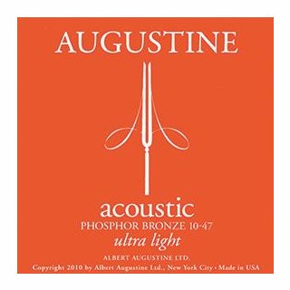 Augustine Acoustic UltraLight, orange .010-.047