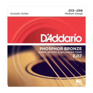 DAddario EJ17, Phosphorbronze, Medium, 13-56