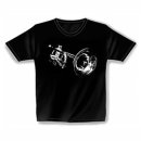 T-Shirt schwarz Space Trumpet M