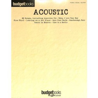 Budget books - Acoustic