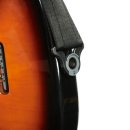 DAddario 50BAL00 Auto Lock Gitarrengurt mit gepolstetem Nylongewebe schwarz