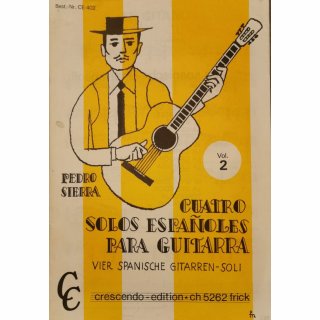 4 solos espagnoles vol.2 - para guitarra