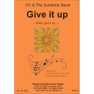 Give it up - KC and the Sunshine Band - Ausgabe Blasorchester