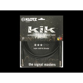 Klotz KIK4,5PP Instrumentenkabel Budget-Kabel Klinke/Klinke 4,5m schwarz