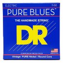 DR Strings PURE BLUES™ Pure Nickel Electric Guitar Strings Heavy 11-50