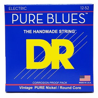 DR Strings PURE BLUES™ Pure Nickel Electric Guitar Strings Extra Heavy 12-52
