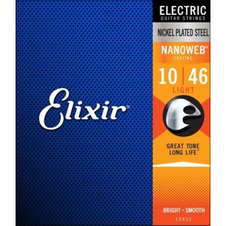 Elixir 12052 E-Gitarre Light Nanoweb 010-046