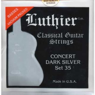 Luthier Set 35 Klassik Satz Concert Dark Silver Medium-Hard Tension
