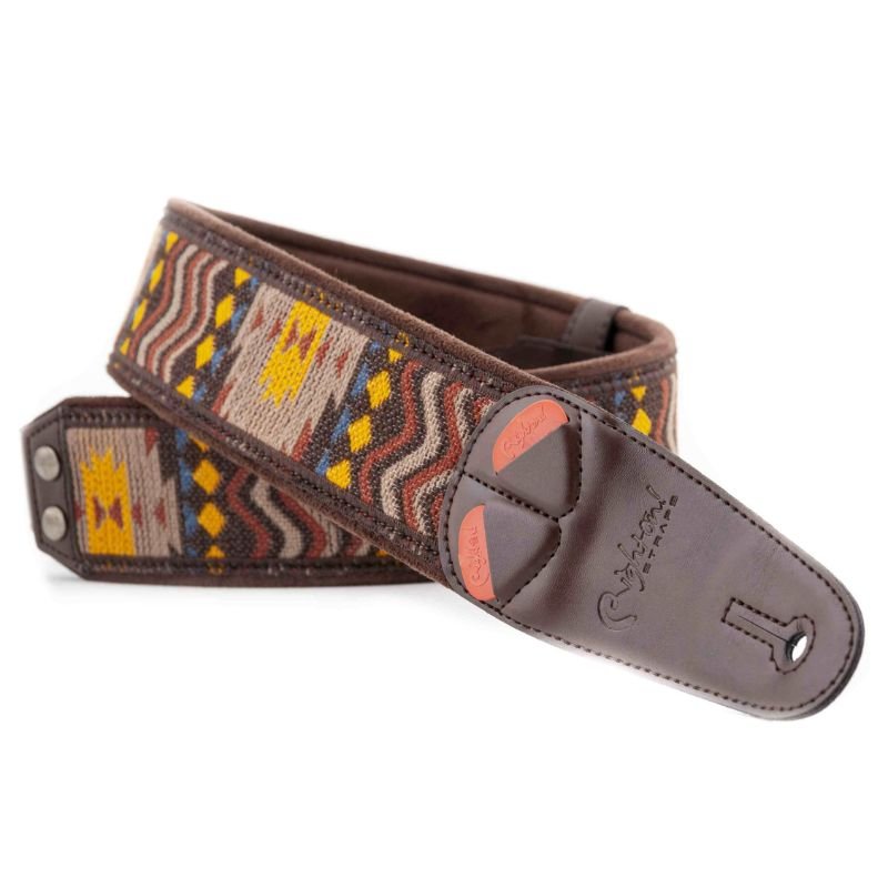 vegan-guitar-strap-azteca-brown-(2)
