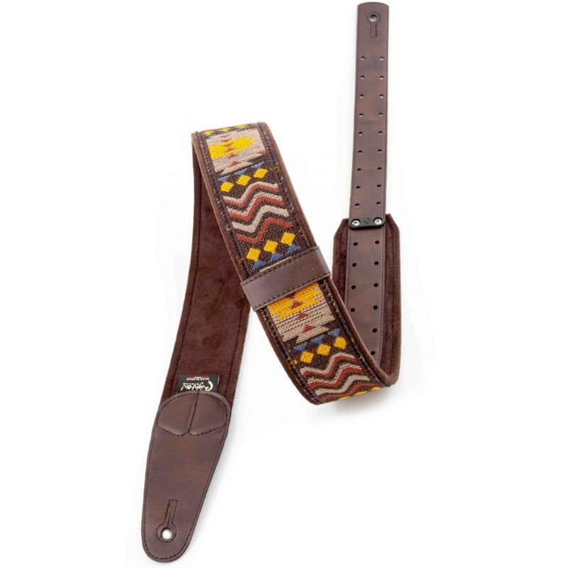 vegan-guitar-strap-azteca-brown-(5)
